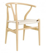 Wishbone Silla Natural Haya