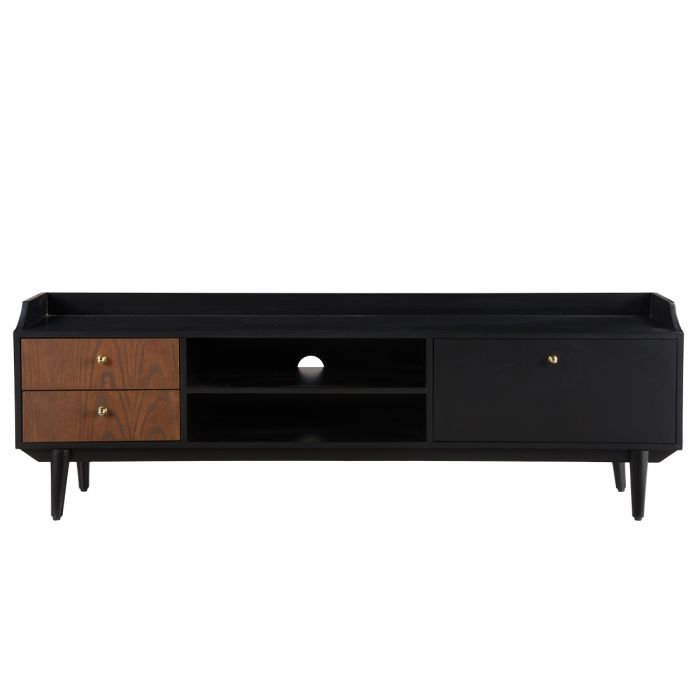 Mueble Tv Tlaya Negro 160 Cm