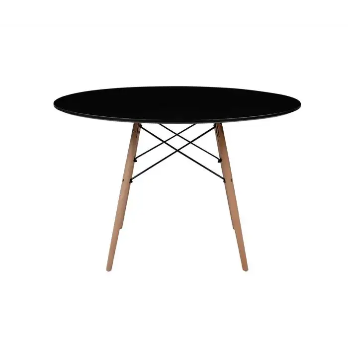 Mesa Replica Eames Tapa Negra 120 Cm