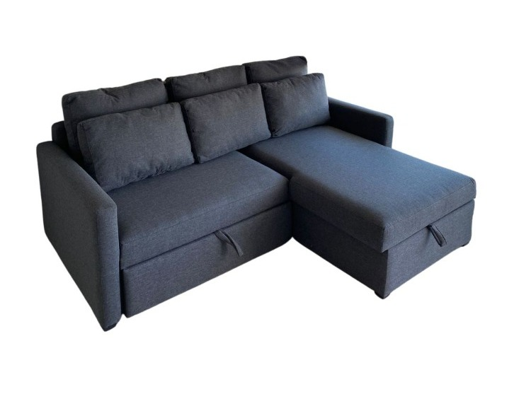 Sofa En L Arja Queen Gris Oxford