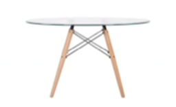 Mesa Comedor Replica Eames 120 Cm - Vidrio